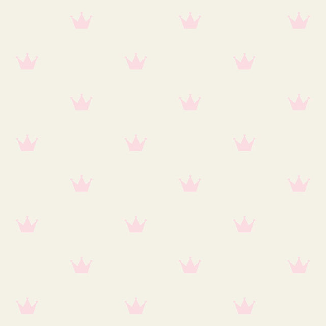 York Bea Light Pink Crowns Wallpaper