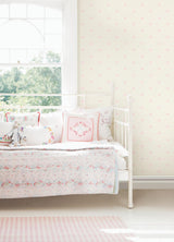 York Bea Light Pink Crowns Wallpaper