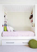 York Bea Light Pink Crowns Wallpaper