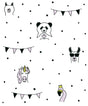 York Orlow Pink Llama Wallpaper