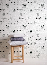 York Orlow Black Llama Wallpaper