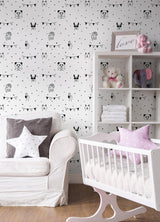 York Orlow Black Llama Wallpaper