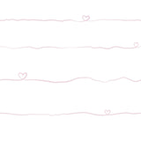 York Love & Hearts Pink Script Wallpaper