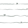 York Love & Hearts Black Script Wallpaper