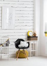 York Love & Hearts Black Script Wallpaper