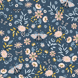 York Zev Blue Butterfly Wallpaper