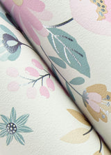 York Zev Pink Butterfly Wallpaper