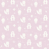 York Bitsy Pink Woodland Wallpaper