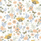 York Zev Coral Butterfly Wallpaper