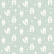York Bitsy Mint Woodland Wallpaper