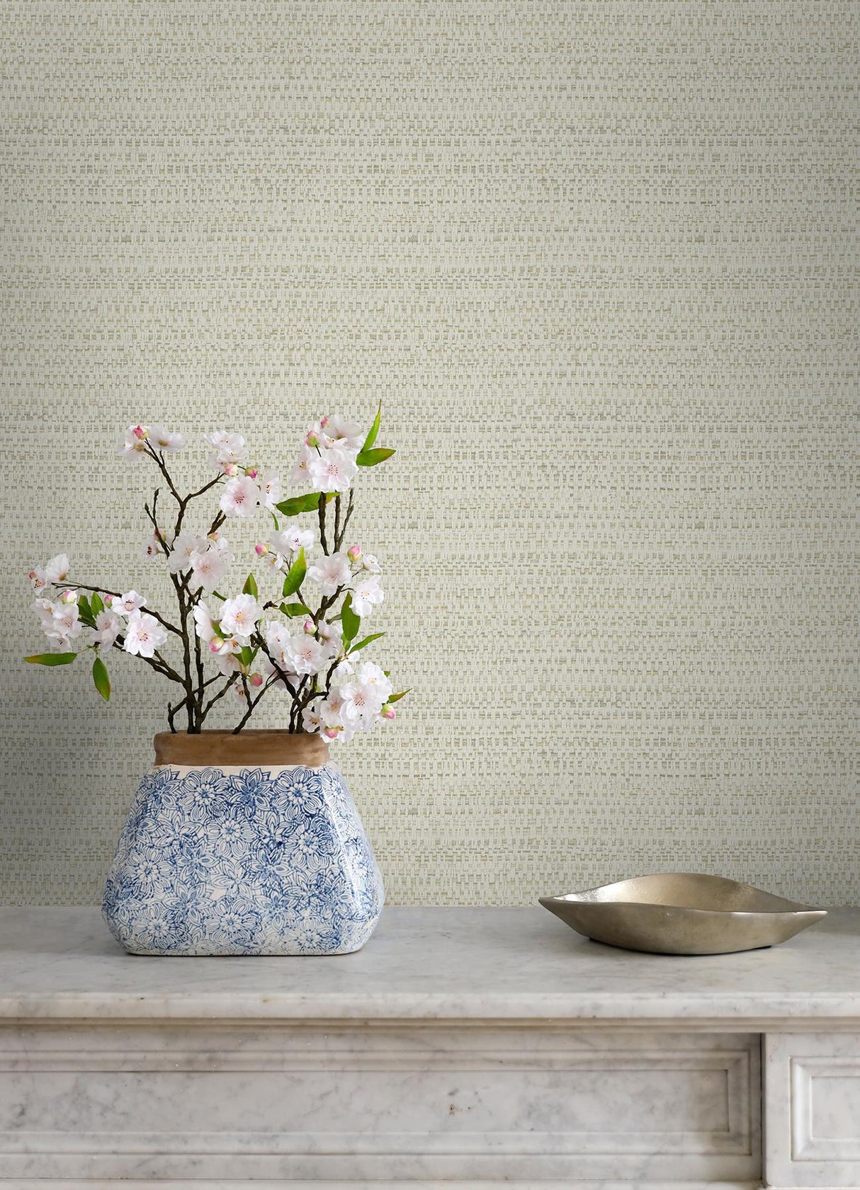 York Balantine Bone Weave Wallpaper