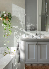 York Balantine Light Blue Weave Wallpaper