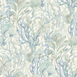 York Kelp Garden Light Blue Tropical Reef Wallpaper