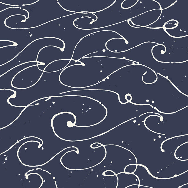 York Kuroshio Navy Ocean Wave Wallpaper