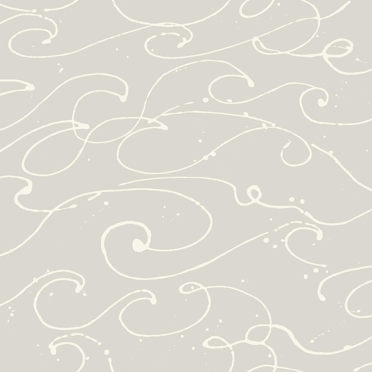 York Kuroshio Taupe Ocean Wave Wallpaper