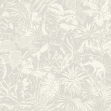York Corcovado Grey Jungle Jamboree Wallpaper