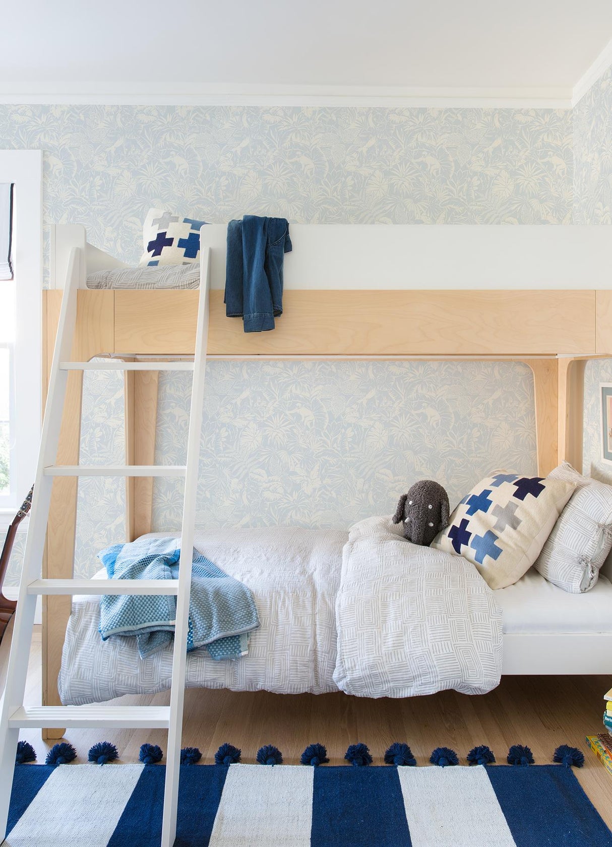 York Corcovado Light Blue Jungle Jamboree Wallpaper