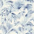 York Manaus Blue Palm Frond Wallpaper