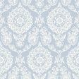 York Helm Damask Light Blue Floral Medallion Wallpaper
