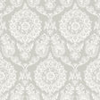York Helm Damask Taupe Floral Medallion Wallpaper