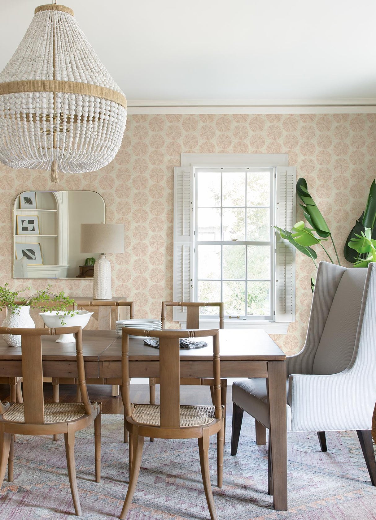 York Sea Biscuit Peach Sand Dollar Wallpaper