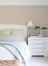 York Sea Biscuit Peach Sand Dollar Wallpaper