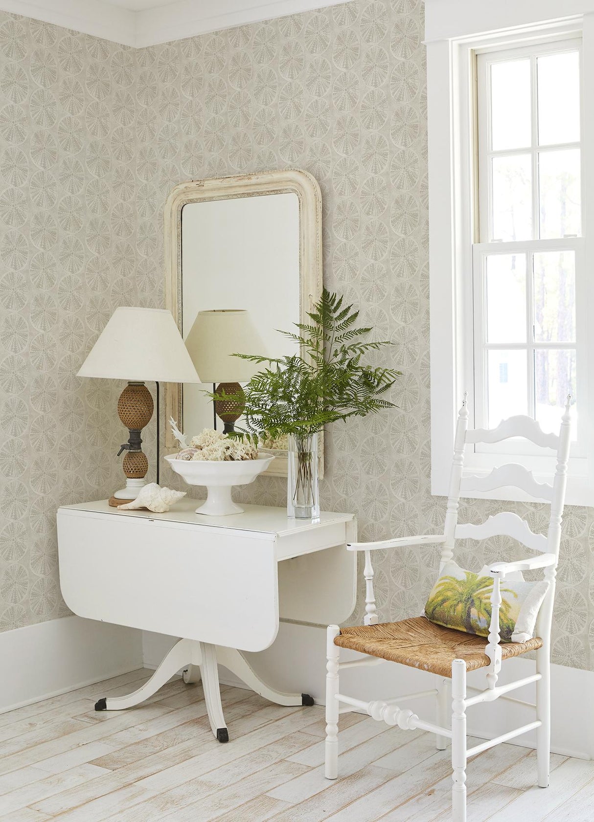York Sea Biscuit Beige Sand Dollar Wallpaper