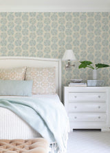 York Sea Biscuit Aqua Sand Dollar Wallpaper