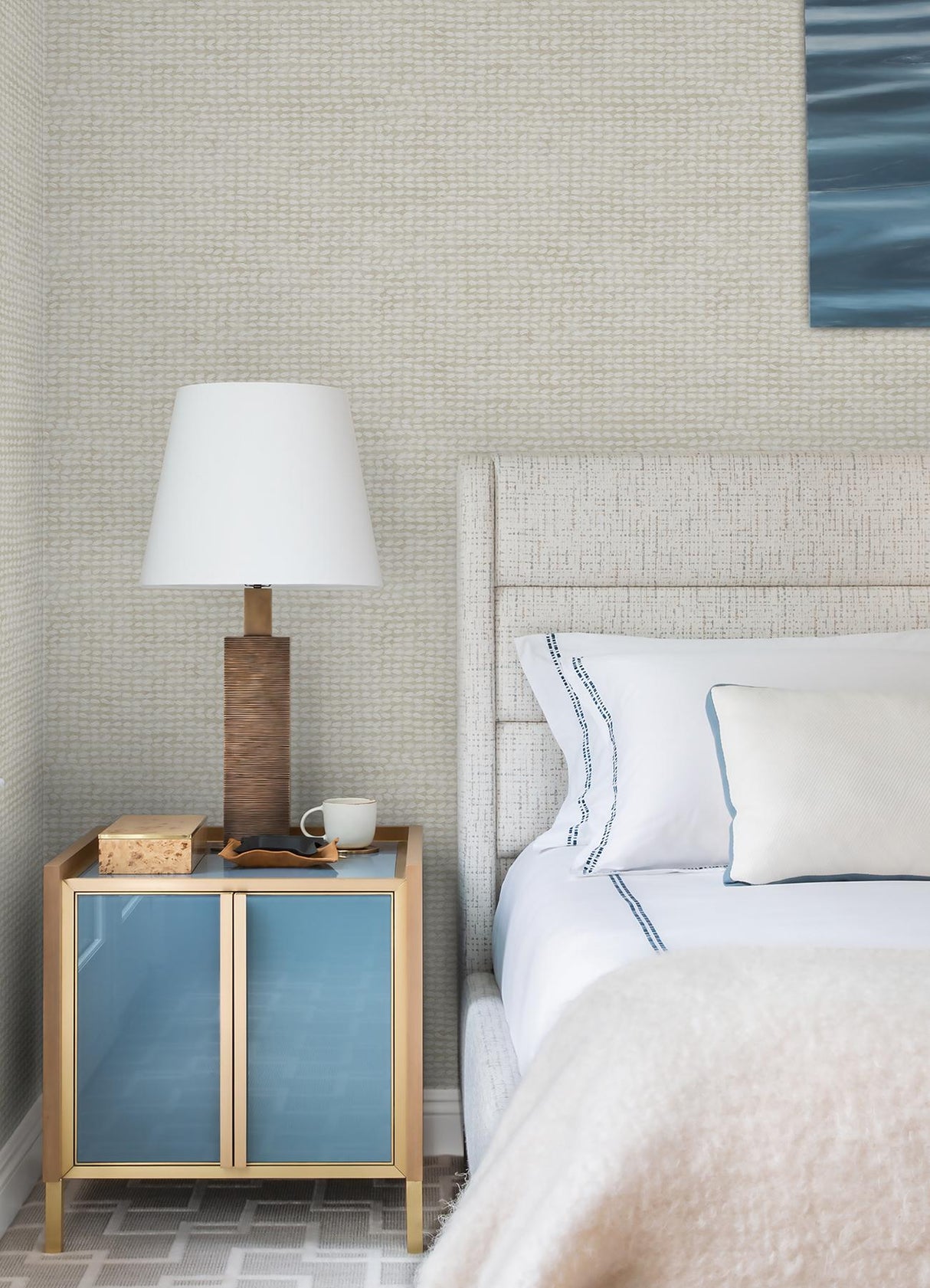 York Wellen Light Grey Abstract Rope Wallpaper