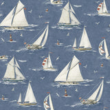 York Leeward Navy Sailboat Wallpaper