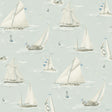 York Leeward Aqua Sailboat Wallpaper