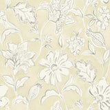 York Plumeria Yellow Floral Trail Wallpaper