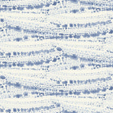 York Rannell Navy Abstract Scallop Wallpaper