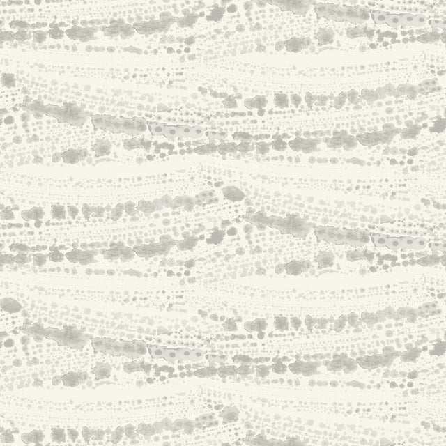 York Rannell Grey Abstract Scallop Wallpaper
