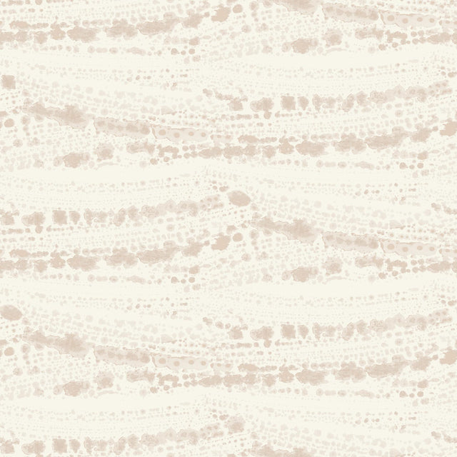 York Rannell Peach Abstract Scallop Wallpaper