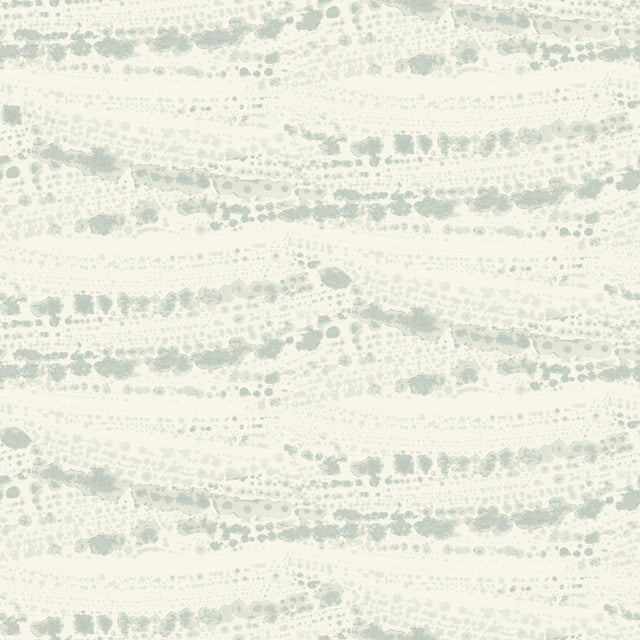 York Rannell Aqua Abstract Scallop Wallpaper