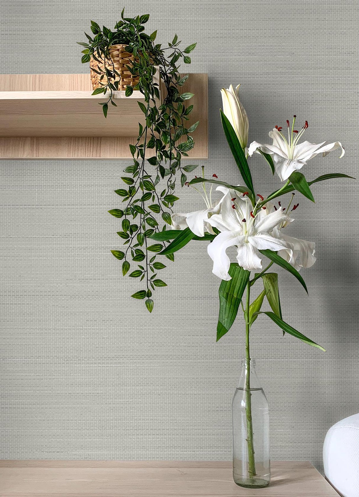 York Spinnaker Grey Netting Wallpaper