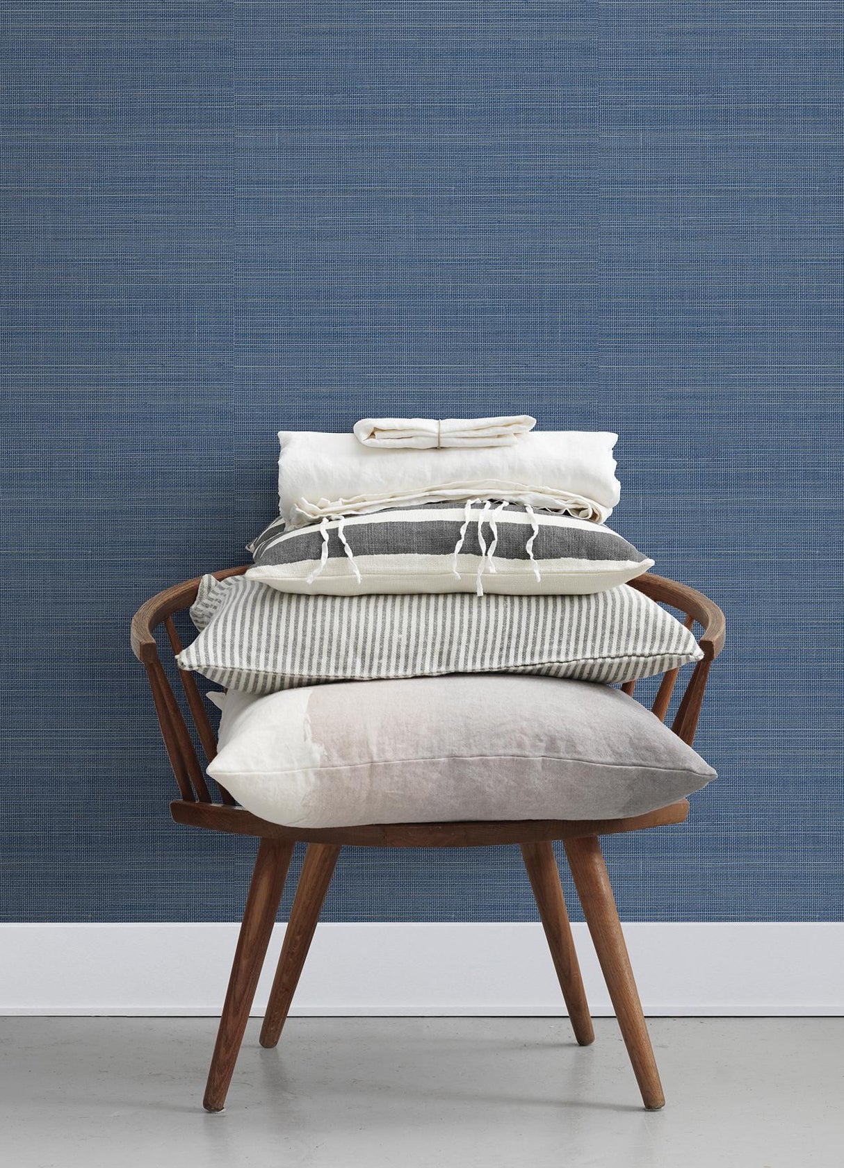 York Spinnaker Navy Netting Wallpaper