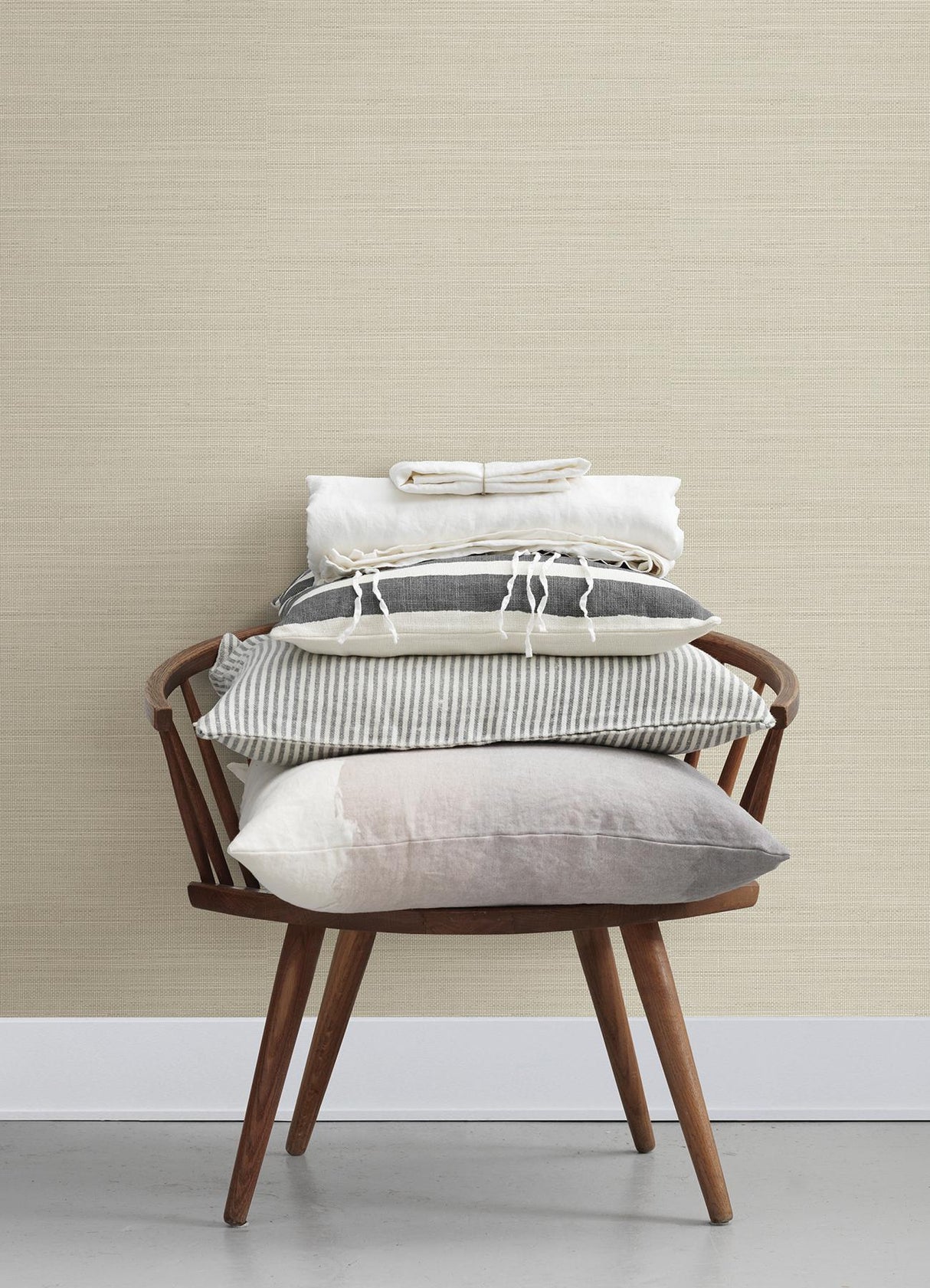 York Spinnaker Light Grey Netting Wallpaper