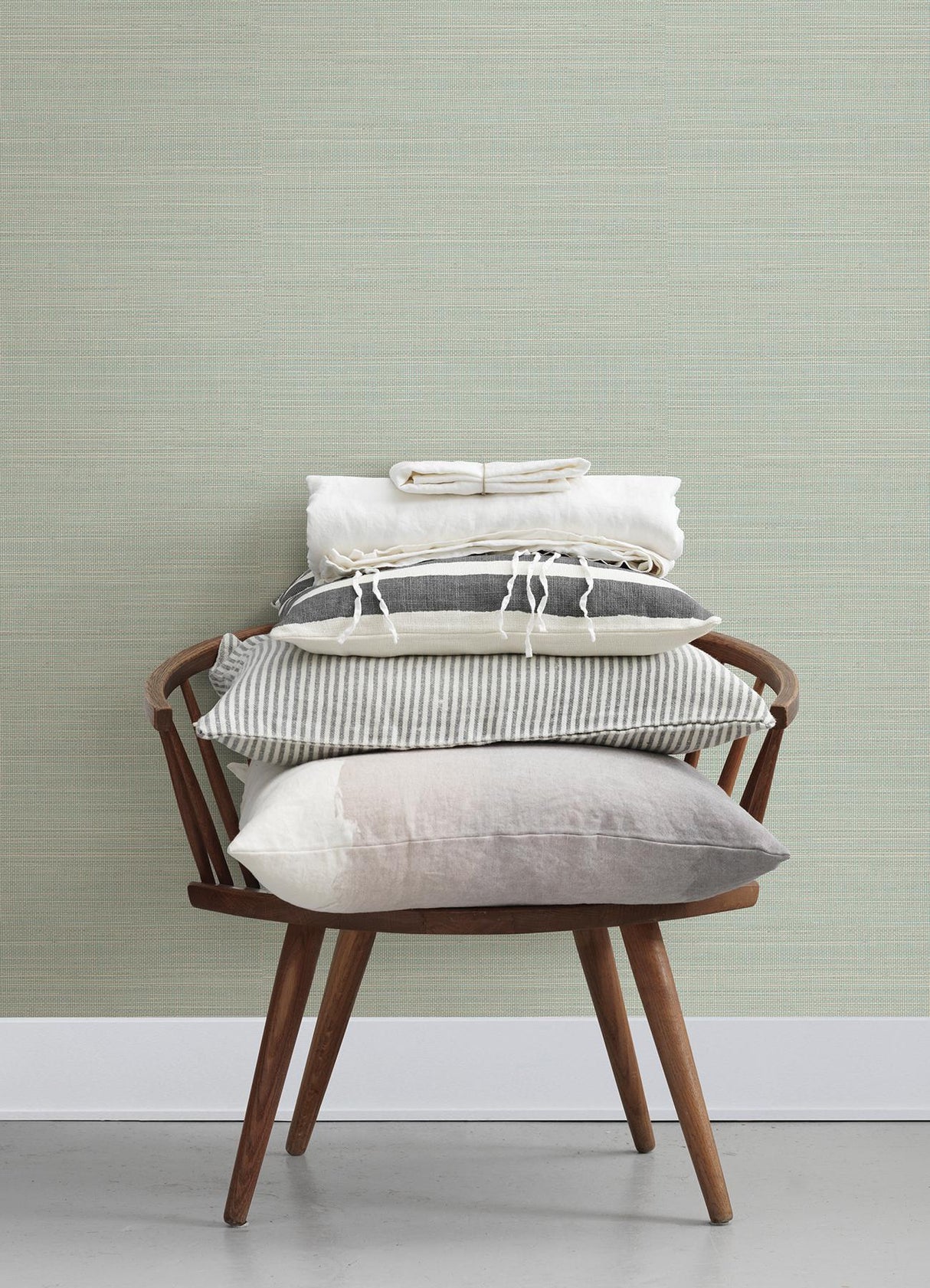 York Spinnaker Aqua Netting Wallpaper