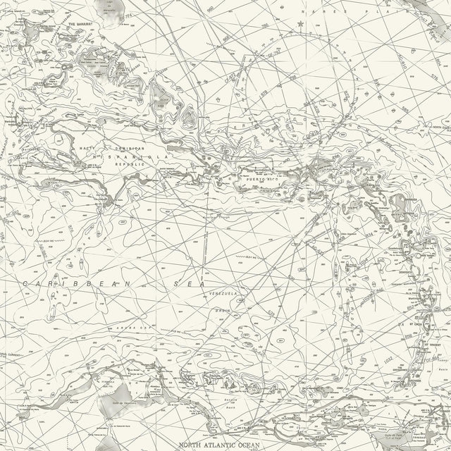 York Charts Black Nautical Chart Wallpaper