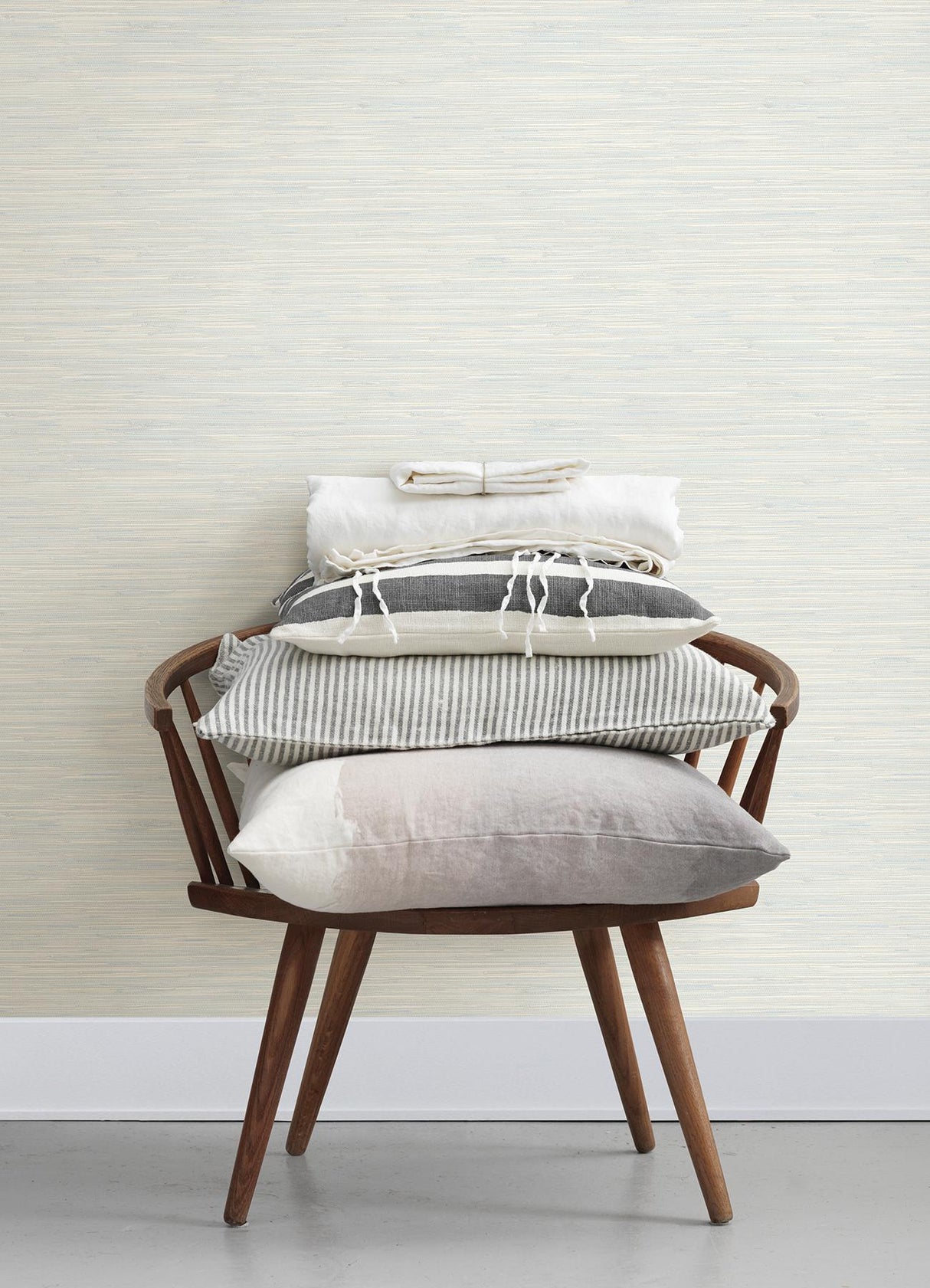 York Grassweave Light Blue Imitation Grasscloth Wallpaper