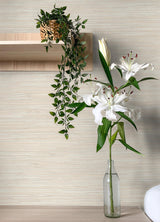 York Grassweave Peach Imitation Grasscloth Wallpaper