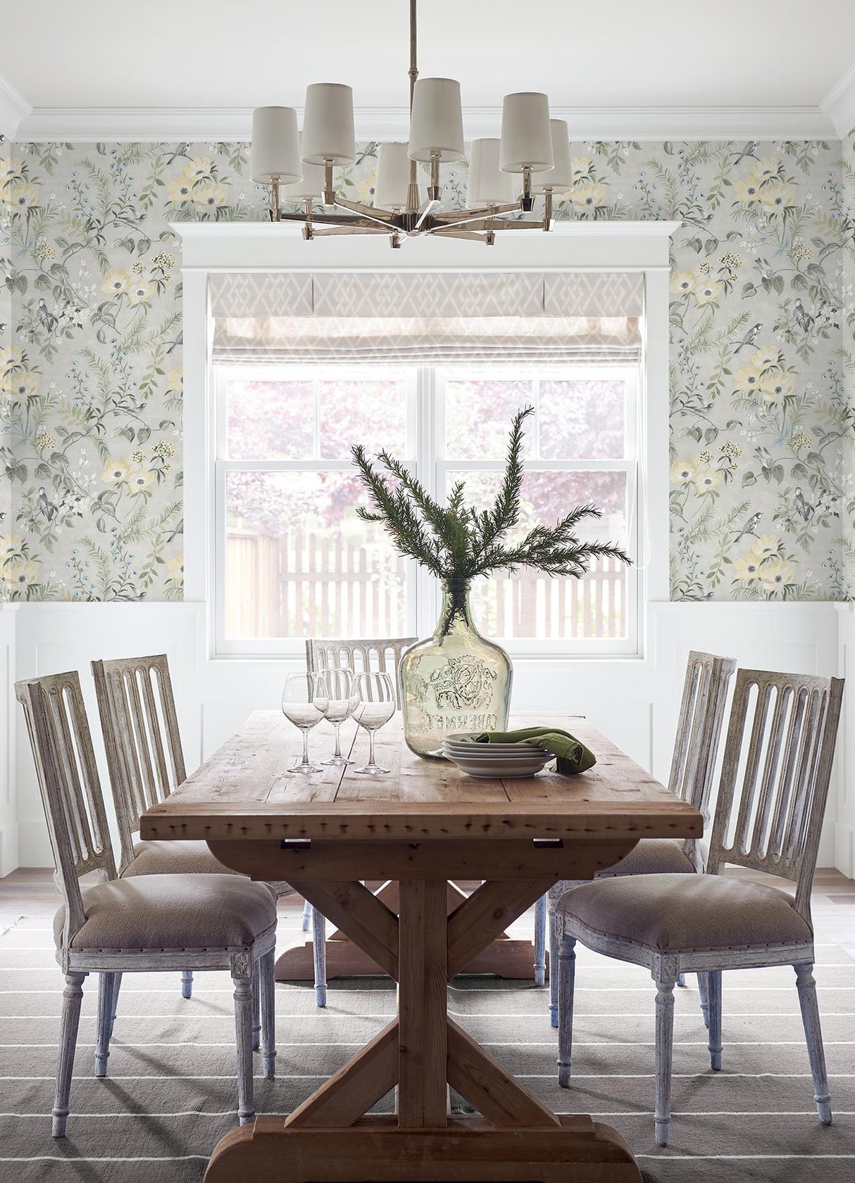 York Frederique Grey Bloom Wallpaper