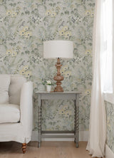 York Frederique Grey Bloom Wallpaper