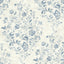 York Isidore Blue Scroll Wallpaper