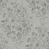 York Isidore Grey Scroll Wallpaper