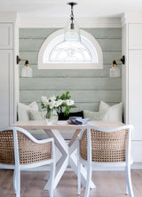York Morgan Seafoam Distressed Wood Wallpaper