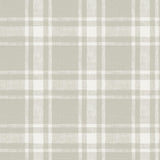 York Antoine Taupe Flannel Wallpaper
