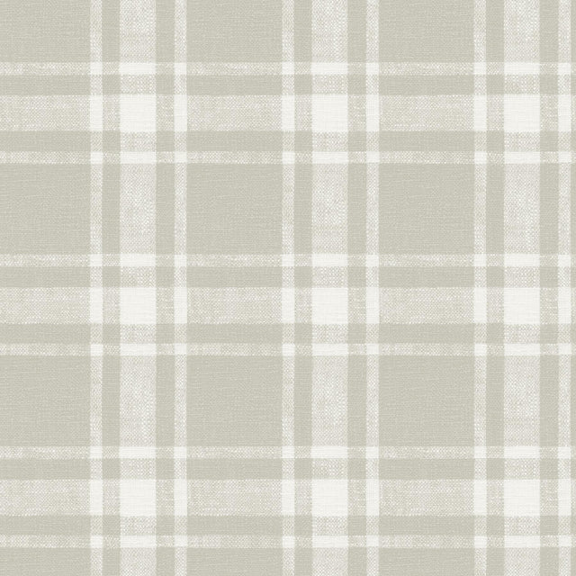 York Antoine Taupe Flannel Wallpaper